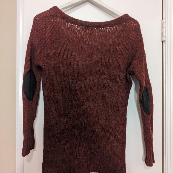 Dark Red Knit Sweater/Cardigan - Picture 3 of 7